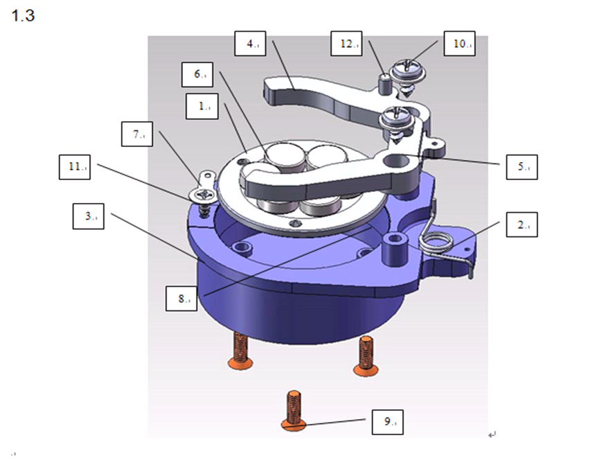 KRAFTOOL LL360, лазерный нивелир (34645) - посмотреть вариант разборной схемы