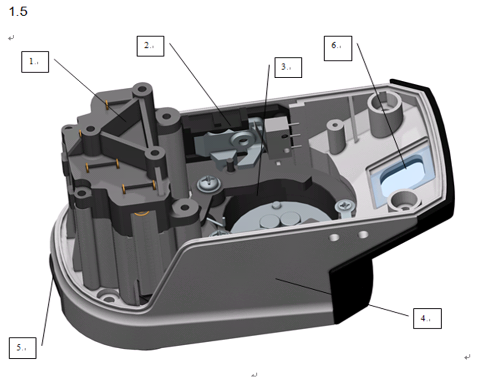 KRAFTOOL LL360 #4, лазерный нивелир (34645-4) - посмотреть вариант разборной схемы