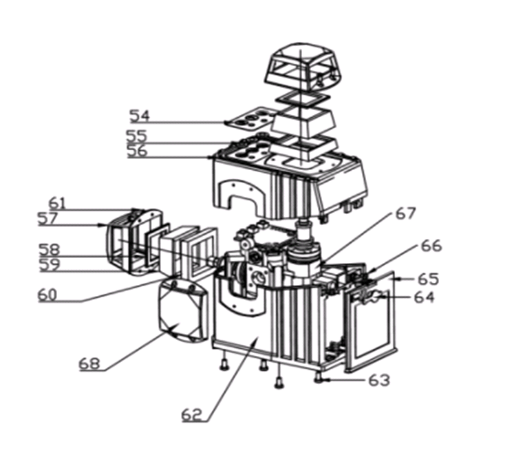 ЗУБР КРЕСТ 2D, 20 - 70 м, лазерный нивелир, Профессионал (34907) - посмотреть вариант разборной схемы