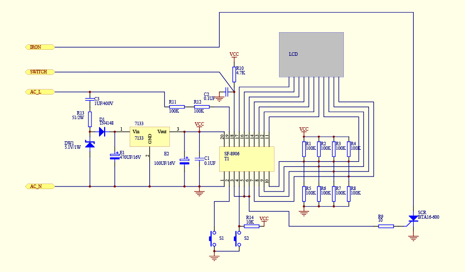 STAYER SP-50, 48 Вт, 160 - 520°C, цифровая паяльная станция, Professional (55370) - посмотреть вариант разборной схемы