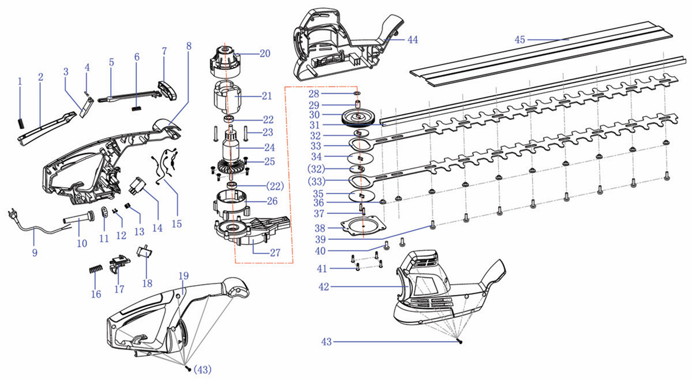 Инструмент [GBCP-53-22] - разборная схема
