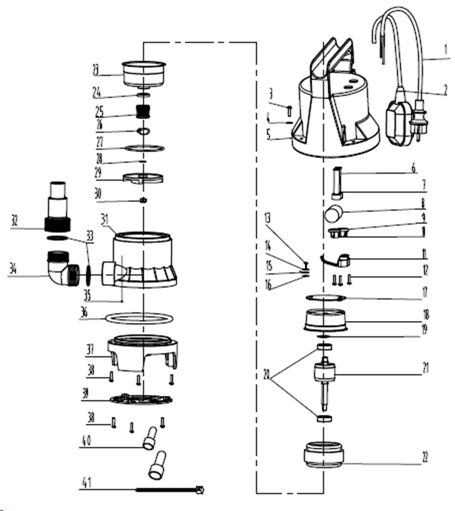 ЗУБР ZUBR GO 4 Vmax, аккумуляторная отвертка, Профессионал (PSD-4) - посмотреть вариант разборной схемы