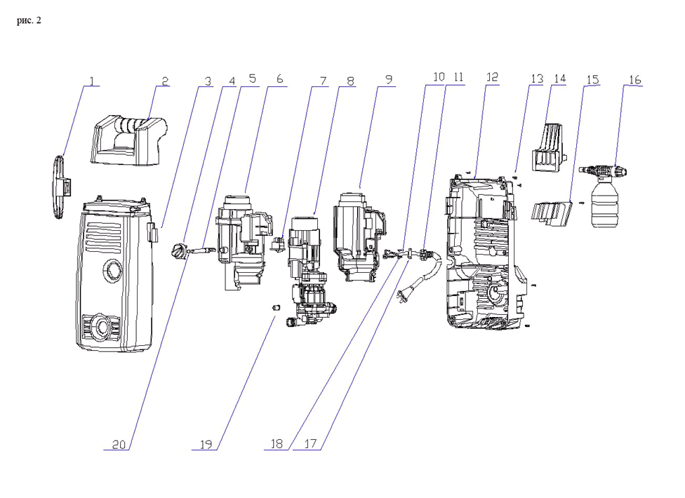 Инструмент [АВД-100] - посмотреть вариант разборной схемы