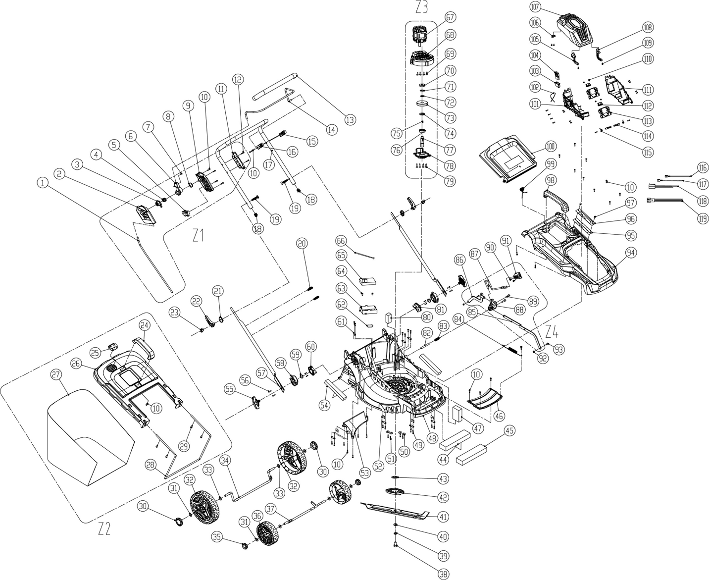 Инструмент [ГКЛ-4040] - посмотреть вариант разборной схемы