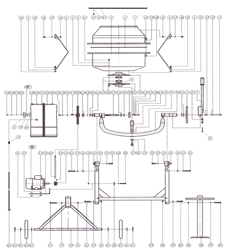 Инструмент [ЗБСЭ-160] - разборная схема