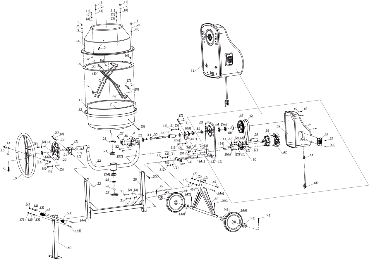 Инструмент [ЗБСЭ-180] - разборная схема