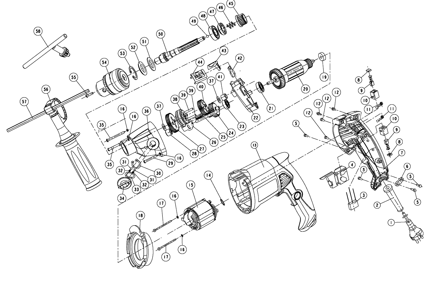 Инструмент [ЗДУ-1100-2ЭРМ] - посмотреть вариант разборной схемы
