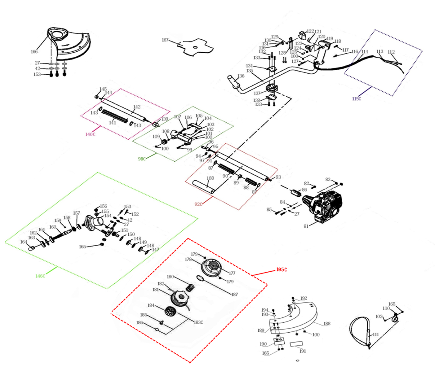 Инструмент [ЗКРБ-350] - посмотреть вариант разборной схемы