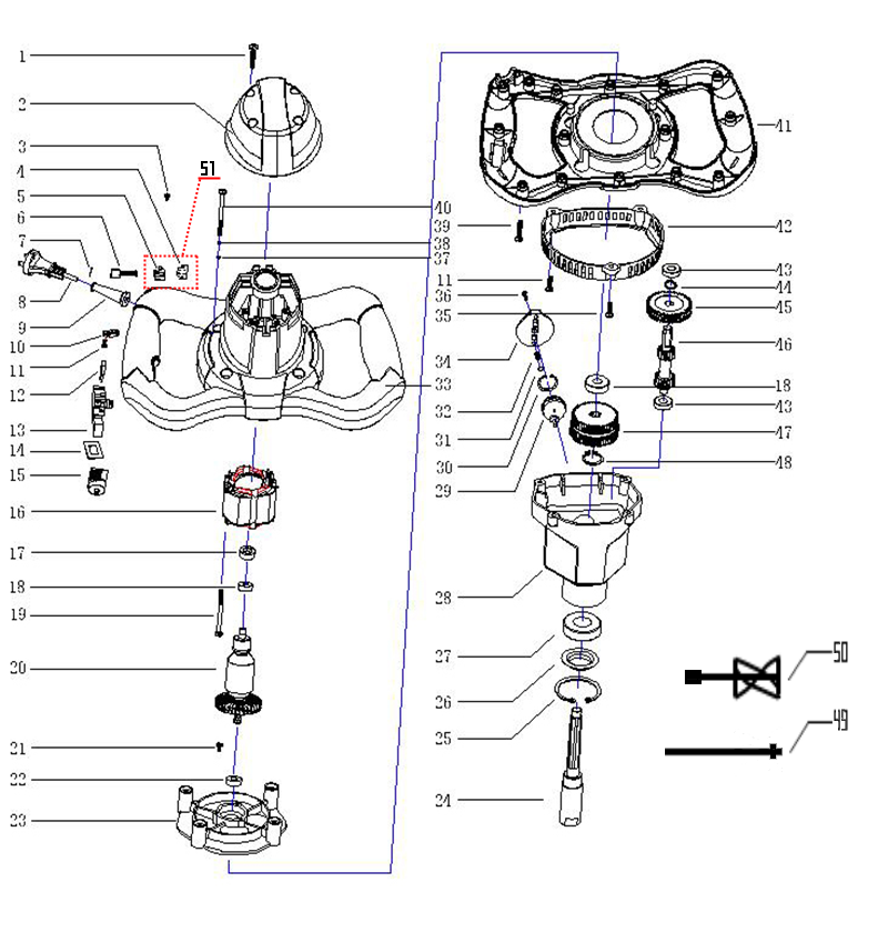 Инструмент [ЗМР-1200Э-1] - разборная схема