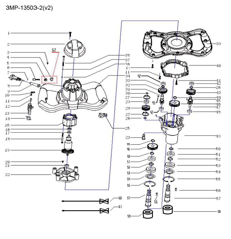 Инструмент [ЗМР-1350Э-2] - разборная схема