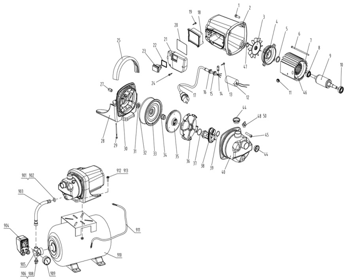 Инструмент [ЗНАС-1200-С] - разборная схема