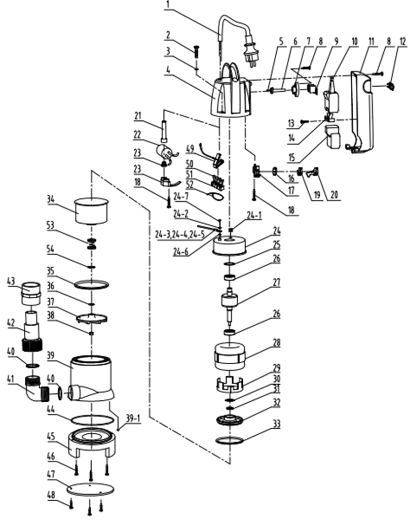 Инструмент [ЗНПГУ-550] - разборная схема