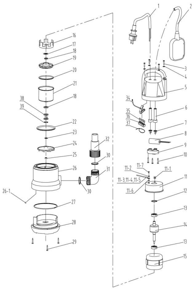 Инструмент [ЗНПЧ-750] - разборная схема