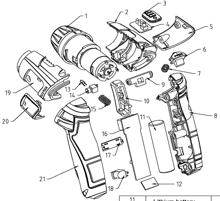 Инструмент [ЗО-3.6-ЛИ] - разборная схема
