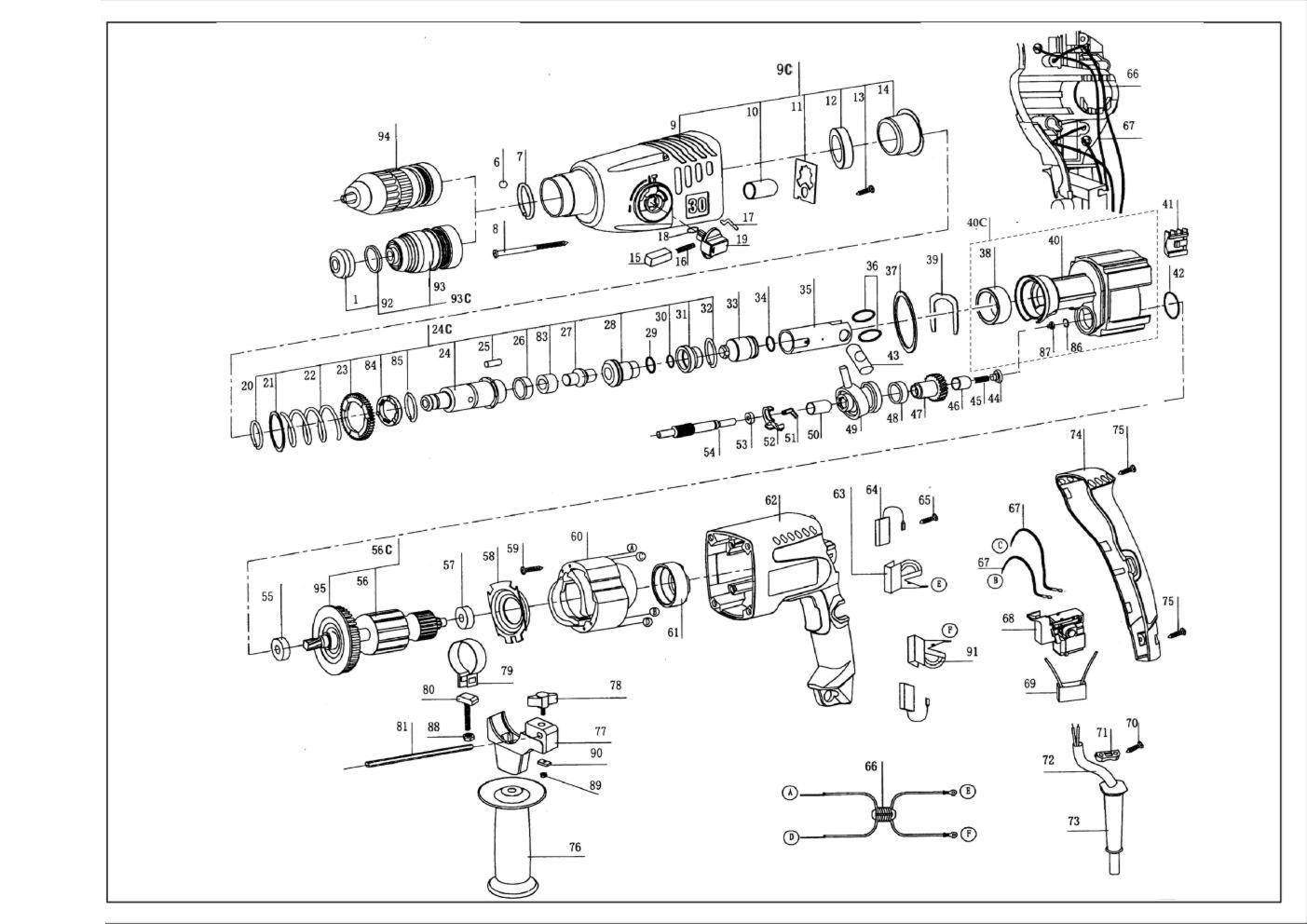 Инструмент [ЗП-800ЭК] - разборная схема