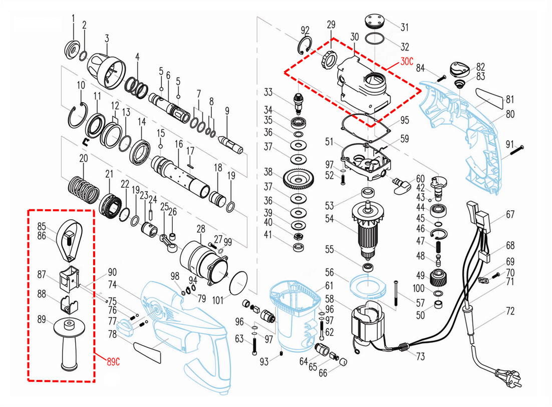 Инструмент [ЗП-805ЭК] - разборная схема