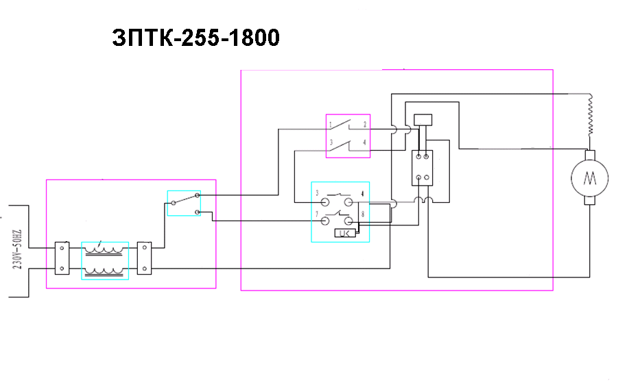 ЗУБР ЗПТК-255-1800 пила торцовочная комбинированная, d 250 х 30 мм, 1800 Вт - посмотреть вариант разборной схемы