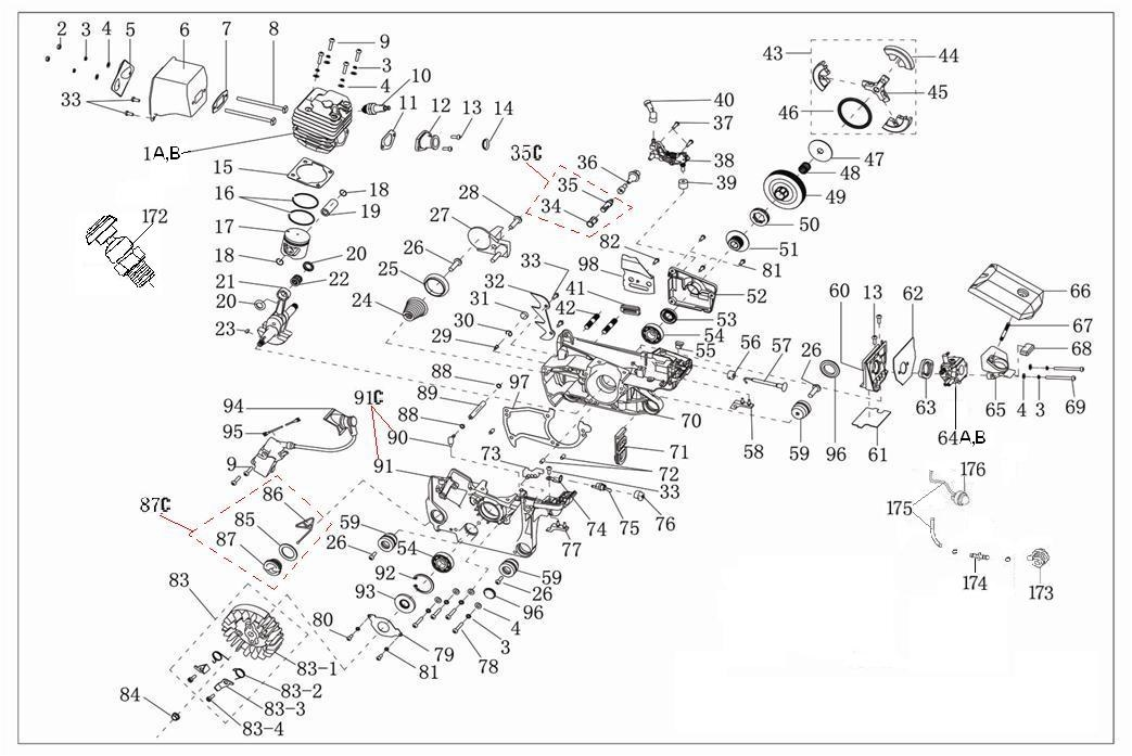 Инструмент [ЗЦПБ-450] - посмотреть вариант разборной схемы
