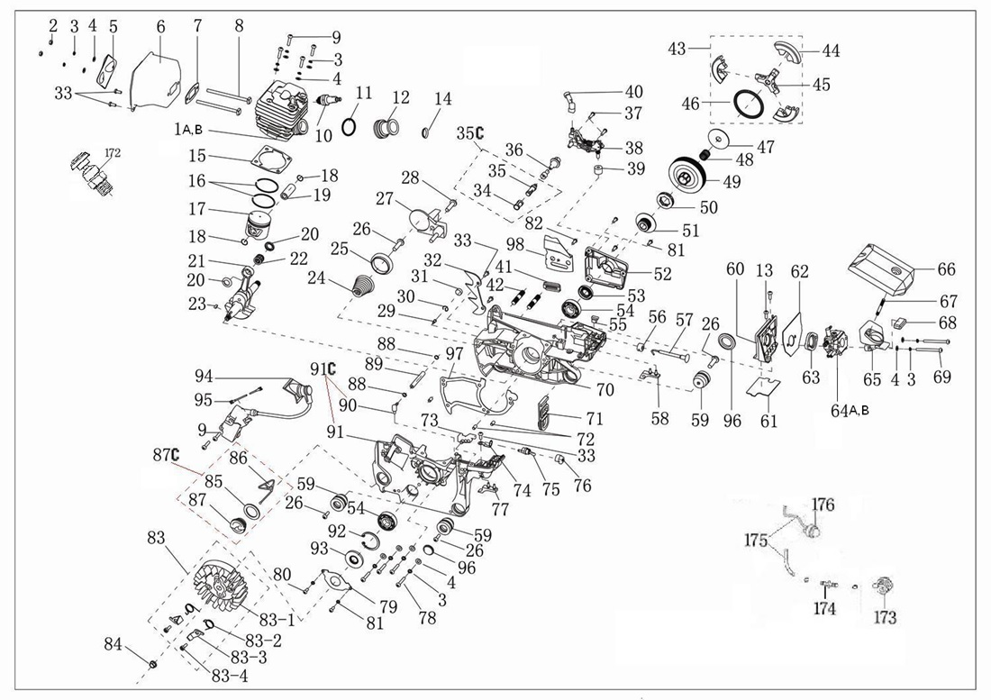 Инструмент [ЗЦПБ-490-450] - посмотреть вариант разборной схемы