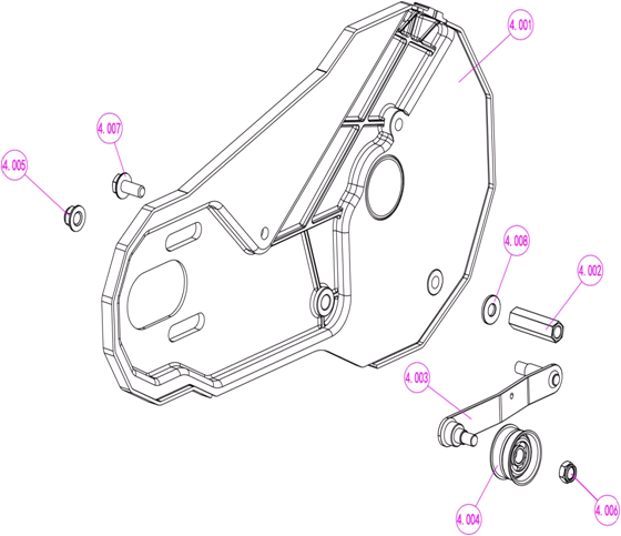 ЗУБР 2500 Вт, электрический культиватор (КАД-2500) - посмотреть вариант разборной схемы