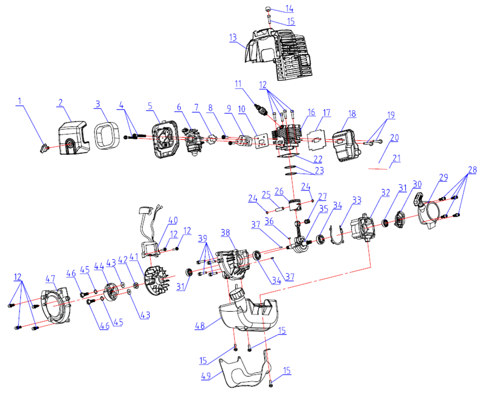 Инструмент [КРБ-250] - посмотреть вариант разборной схемы