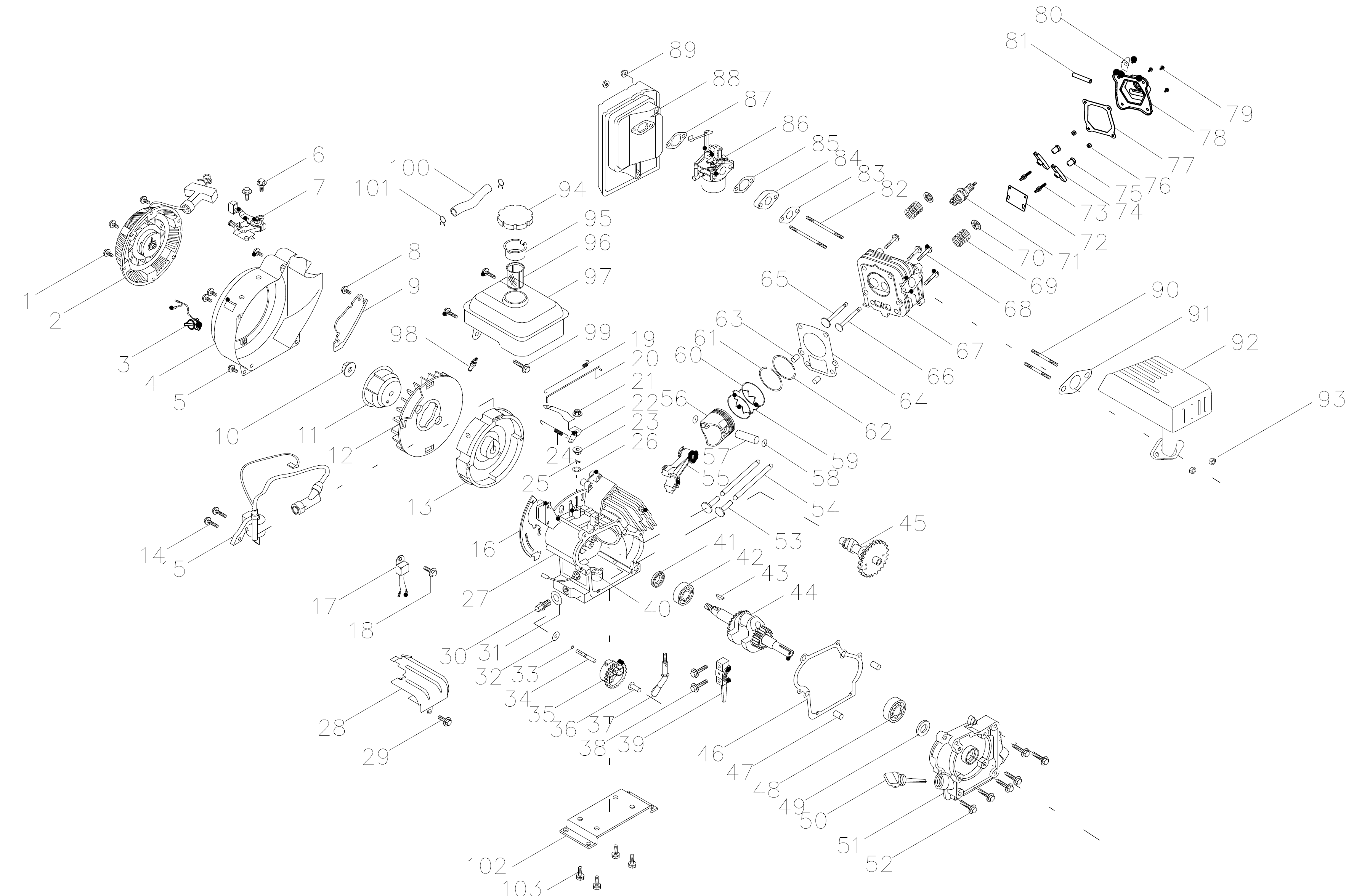 ЗУБР 3 л.с., бензиновый культиватор (МКТ-150) - посмотреть вариант разборной схемы