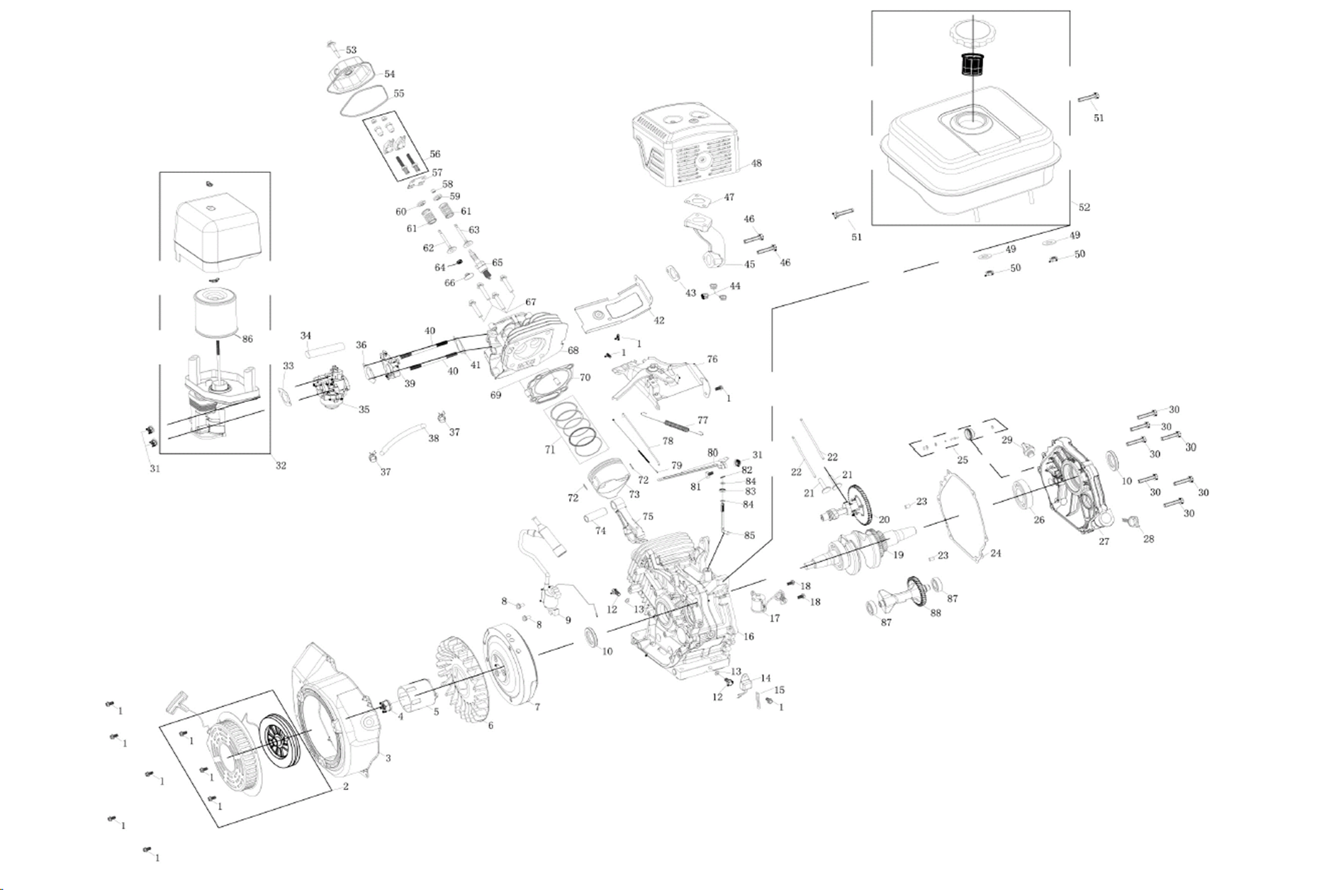 ЗУБР 9 л.с., мотоблок с ВОМ (МТШ-600) - посмотреть вариант разборной схемы