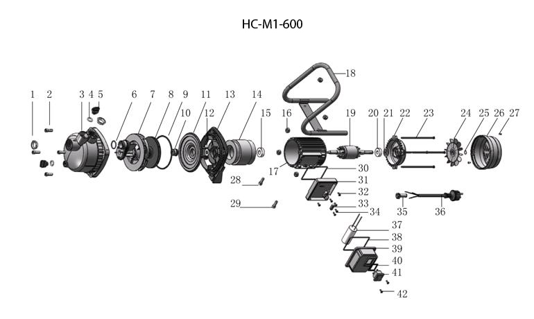 Инструмент [НС-М1-600] - разборная схема