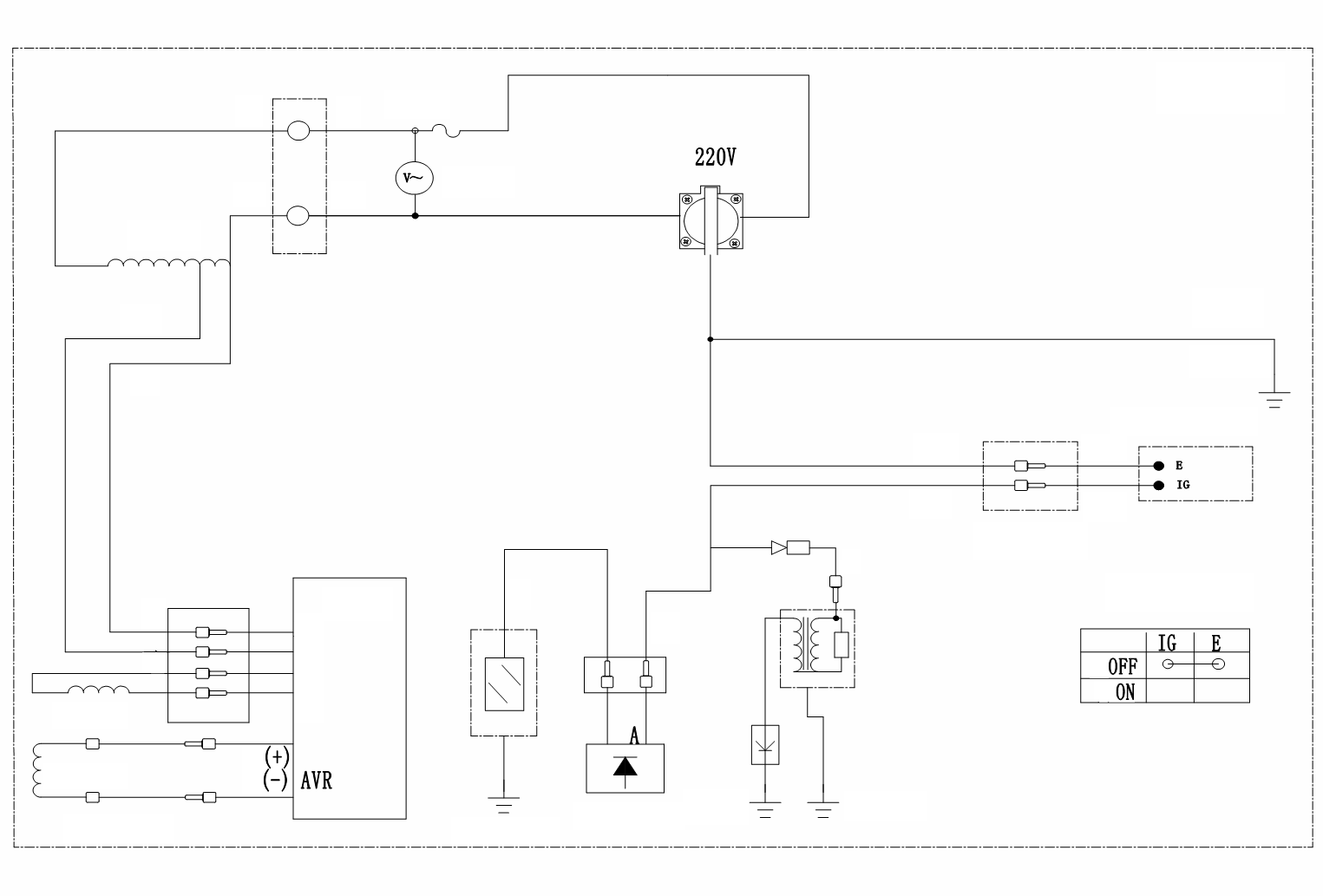 ЗУБР 2200 Вт, бензиновый генератор (СБ-2200) - посмотреть вариант разборной схемы