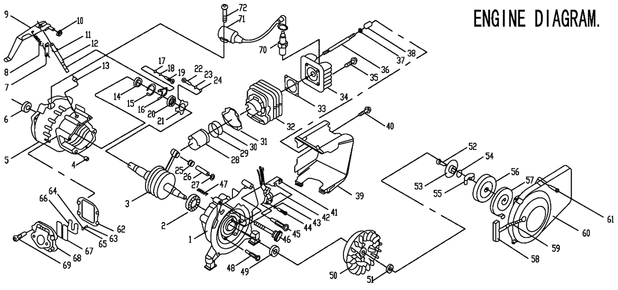 ЗУБР 1100 Вт, инверторный генератор (СБИ-1100) - посмотреть вариант разборной схемы