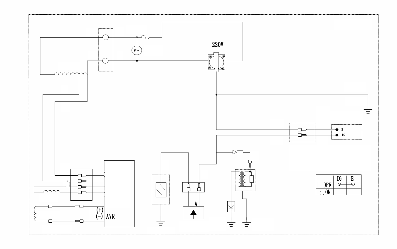 ЗУБР 3300 Вт, газовый генератор (сжиженный газ / природный газ / бензин) (СГ-3300) - посмотреть вариант разборной схемы