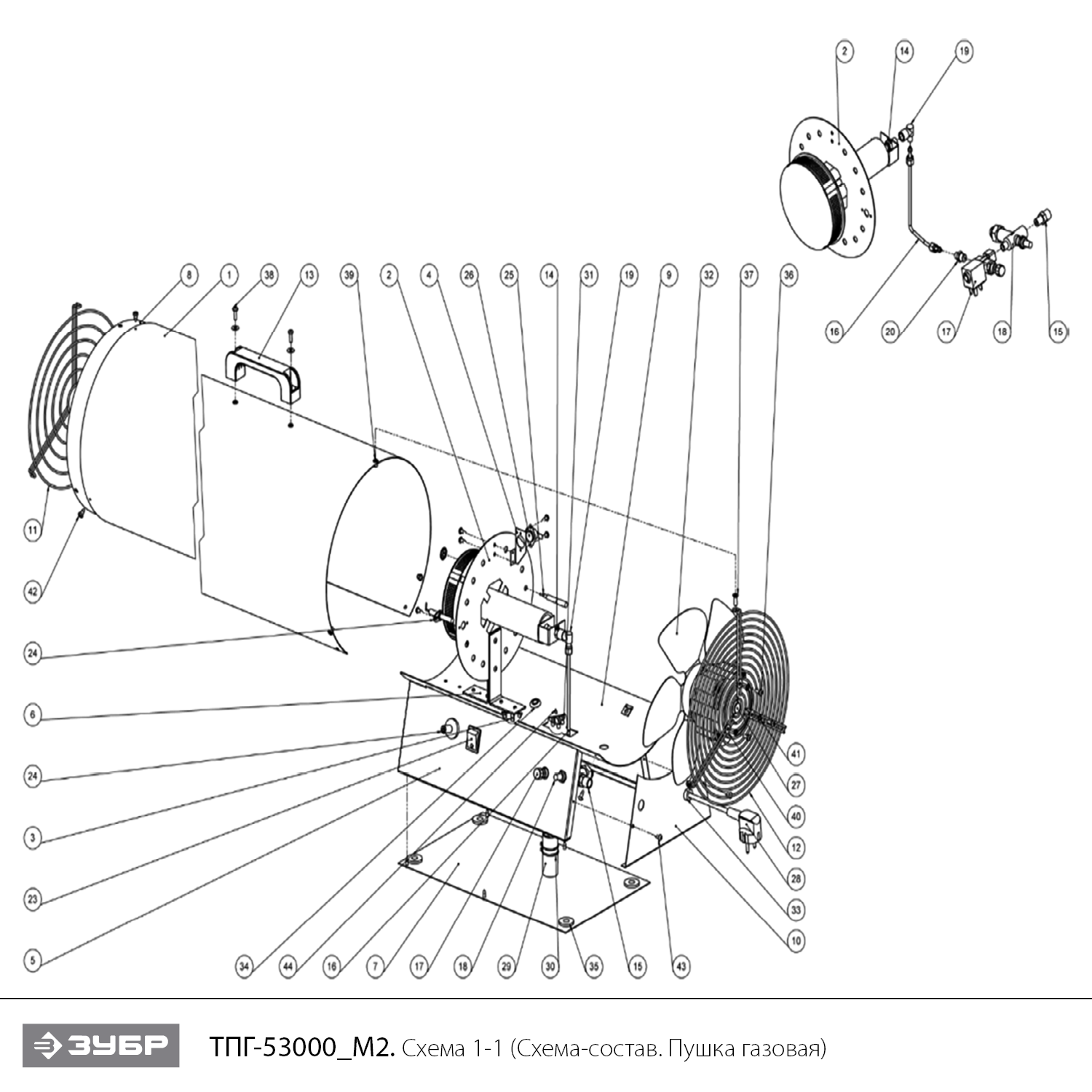 Инструмент [ТПГ-53000_М2] - посмотреть вариант разборной схемы