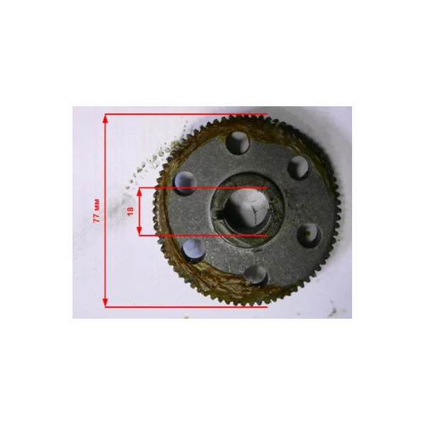 Шестерня 4 D77 x d18 Z=75