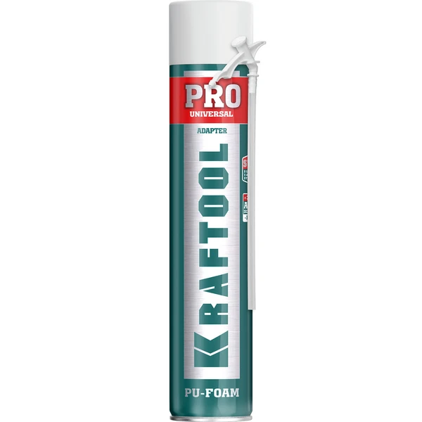 KRAFTOOL ADAPTER PRO, 750 мл, адаптерная, всесезонная, SVS, не залипающий клапан, выход до 45 л, монтажная пена (41173)