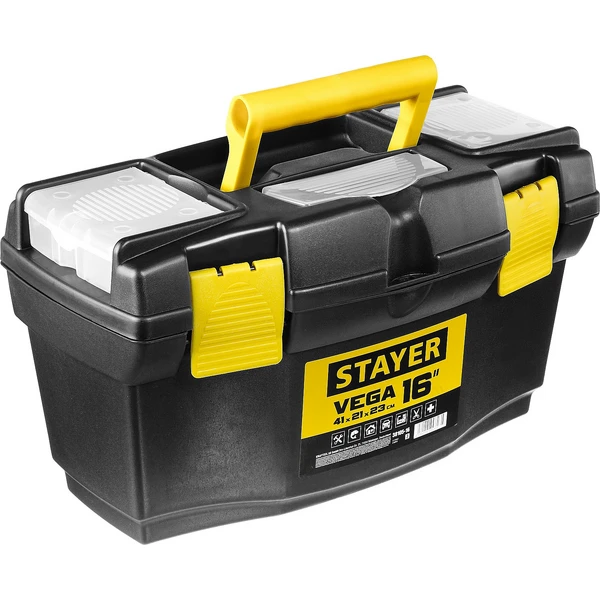 STAYER VEGA-24, 610 х 320 х 300 мм, (24″), пластиковый ящик для инструментов (38105-21) - Фото 12