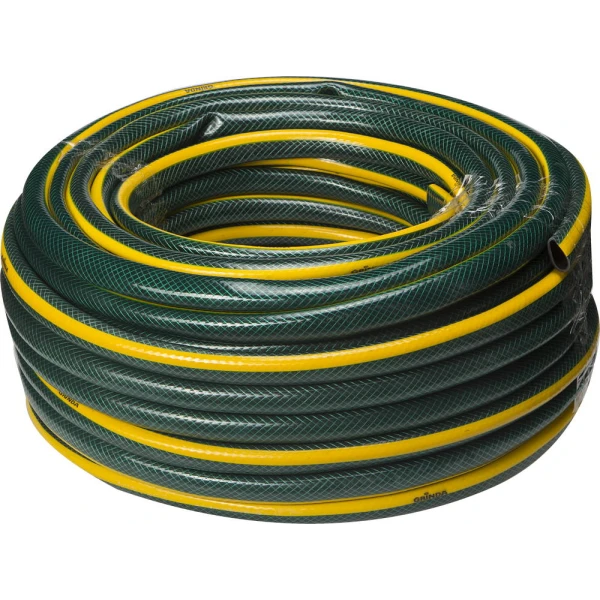 GRINDA STANDARD, 3/4″, 50 м, 15 атм, трёхслойный, армированный, поливочный шланг (429000-3/4-50)