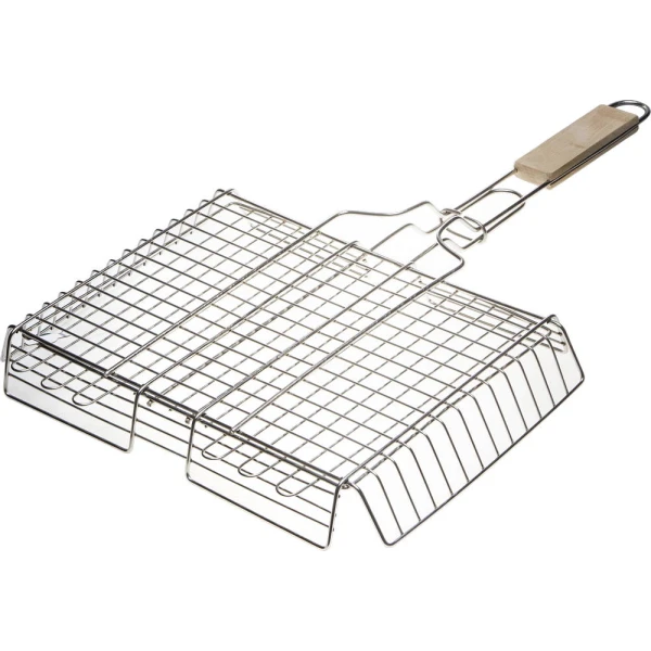 GRINDA Barbecue, 340 х 260 мм, нержавеющая сталь, объемная решетка-гриль (424732)
