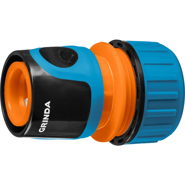 GRINDA TC-12A, 1/2″, с автостопом, пластиковый с TPR, для шланга, быстросъемный соединитель, PROLine (8-426429)