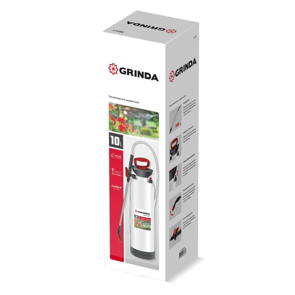 GRINDA TS-10, 10 л, широкая горловина, устойчивое днище, переносной опрыскиватель (8-425119) - фото 2