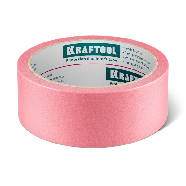 KRAFTOOL #200 Delicate 48 мм х 30 м, для деликатных и недавно окрашенных поверхностей, малярная лента (12102-48) - Фото 6