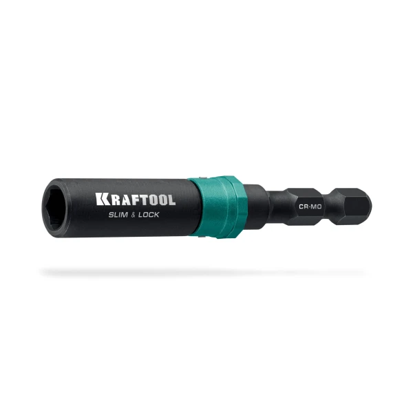 KRAFTOOL SLIM & LOCK, 68 мм, быстросъемный ударный адаптер для шуруповертов (26783-68)