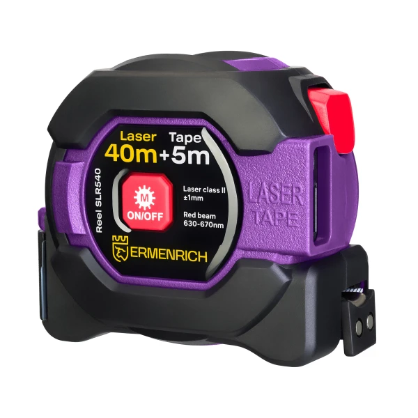 Рулетка с лазерным дальномером Ermenrich Reel SLR540