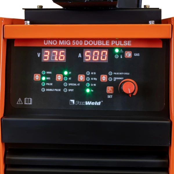 Сварочный полуавтомат UNO MIG 500 DOUBLE PULSE (Источник питания+МП+Тележка+БЖО - 2 упак.) - фото 5