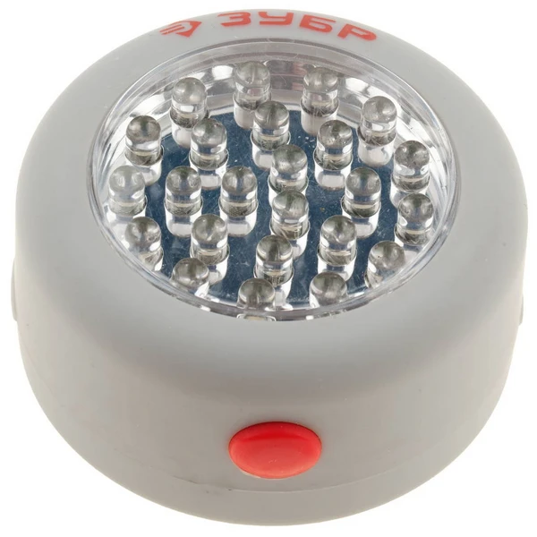 ЗУБР 28 LED, крючок для подвеса, магнит, светодиодный фонарь (61812)