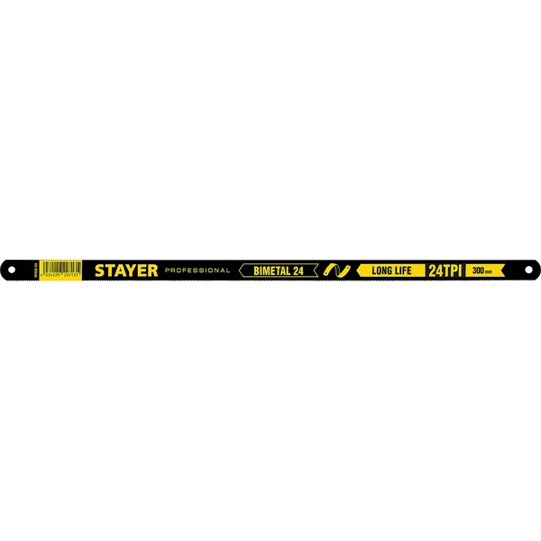 STAYER Bimetal-24, 24 TPI, 300 мм, 1 шт, биметаллическое полотно по металлу, Professional (15932-24)