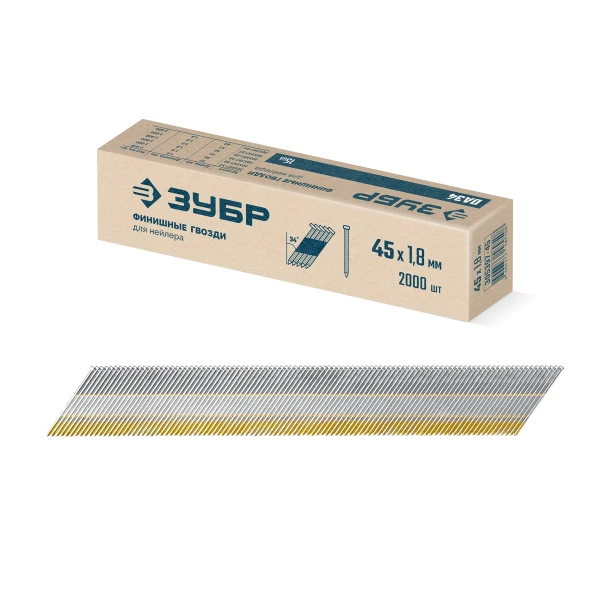 ЗУБР DA34 64 х 1.8 мм, финишные гвозди, калибр 15GA, 2000 шт (305397-64) - Фото 4