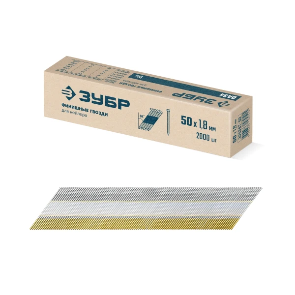 ЗУБР DA34 64 х 1.8 мм, финишные гвозди, калибр 15GA, 2000 шт (305397-64) - Фото 5
