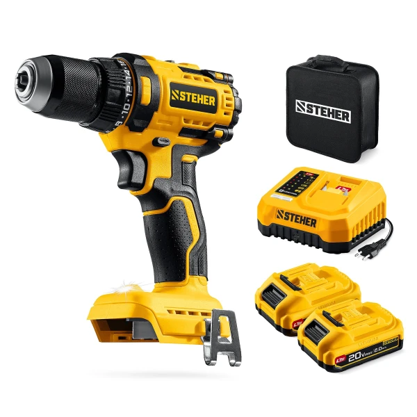 STEHER 20 В, 40 Н·м, без АКБ (LMS), ударная дрель-шуруповерт (CDS-40) - Фото 3