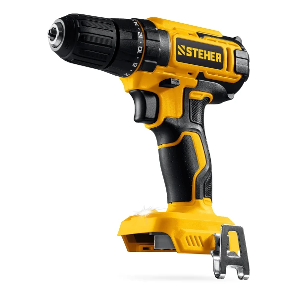 STEHER 20 В, 40 Н·м, 1 АКБ LMS (2 А·ч), ударная дрель-шуруповерт (CDS-40-21) - Фото 5