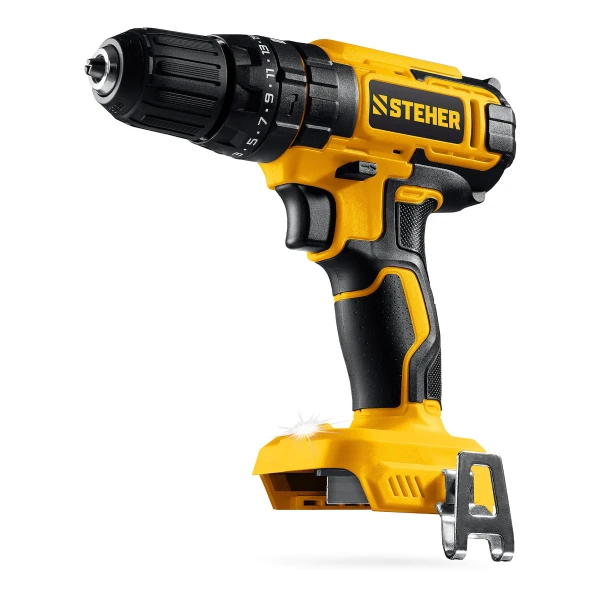 STEHER 20 В, 165 Н·м, 2 АКБ LMS (2 А·ч), бесщеточная дрель-шуруповерт, сумка (CB-165-22) - Фото 4